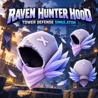 Raven Hunter Hood - Tower Defense Simulator