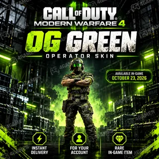 Call of Duty Modern Warfare 4 - Operator Skin OG Green - GLOBAL 🌍