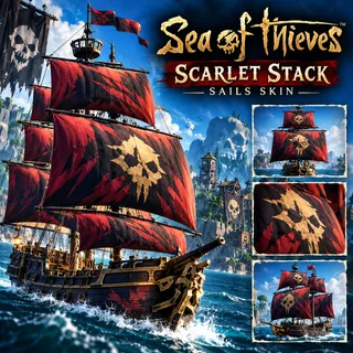 Sea of thieves Scarlet Stack Sails Skin