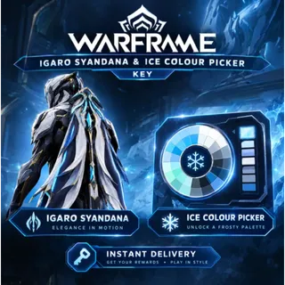 Warframe Igaro Syandana and Ice Colour Picker Key
