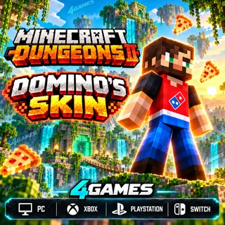 Minecraft Dungeons 2 Domino's Skin Code Domino's Reward