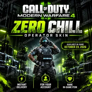 Call of Duty Modern Warfare 4 - Operator Skin Zero Chill - GLOBAL 🌍