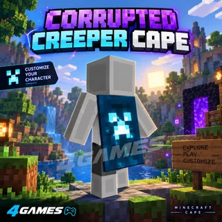 MINECRAFT DUNGEONS II CORRUPTED CREEPER CAPE CODE - EXCLUSIVE
