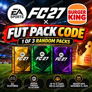EA SPORTS FC 27 × Burger King FUT Pack Code | All Platforms