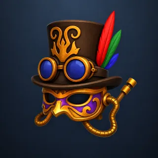 Mardi Gras Steampunk Mask 