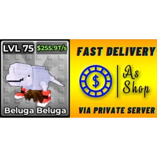 10x Bacon Beluga Beluga | Max Level | 255.9 T/s | Kick a Lucky Block