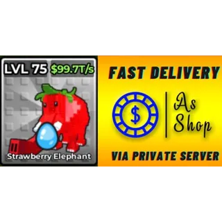 15x Wet Strawberry Elephant | Max Level | 99.7 T/s | Kick a Lucky Block
