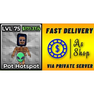 7x Alien Pot Hotspot | Max Level | 171.3 T/s | Kick a Lucky Block