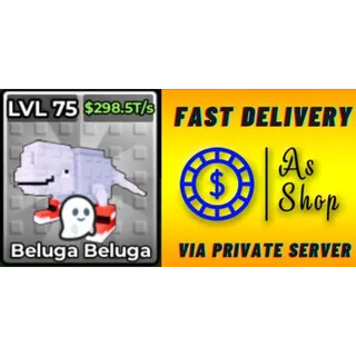 5x Phantom Beluga Beluga | Max Level | 298.5 T/s | Kick a Lucky Block