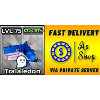 5x Phantom Tralaledon | Max Level | 324.5 T/s | Kick a Lucky Block