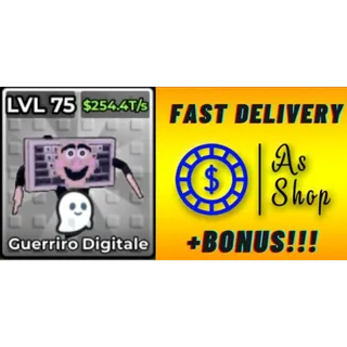 2x Phantom Guerriro Digitale (Celestial) | Max Level (Kick a Lucky Block)