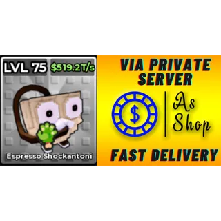 2x Undead Espresso Shockantoni | Max Level | 519.2 T/s | Kick a Lucky Block