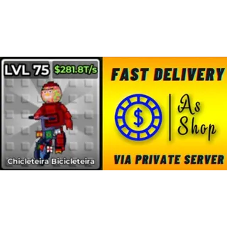 4x Block Cup Chicleteira Bicicleteira | Max Level | 281.8 T/s | Kick a Lucky Block