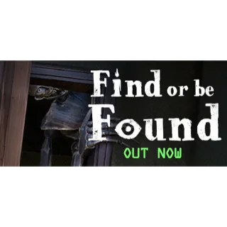 Find or be Found STEAM Key GLOBAL