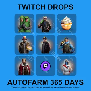 ✪👑【World of Tanks】Twitch Drops ✪ Automatic farming 365 days