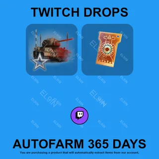 ✪💎【World of Tanks】Twitch Drops ✪ Automatic farming 365 days