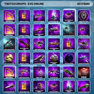 ✅ EVE Online Twitch Drops 👑 Crimson Harvest Drop 5 [Total 40 Items]