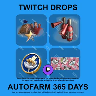 ✪👑【World of Tanks】Twitch Drops ✪ Automatic farming 365 days