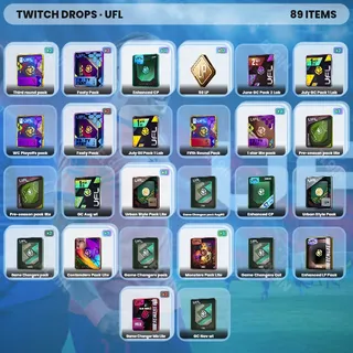 ⚡️ UFL Twitch Drops 🌌 Oct #3 [Total 89 Items]