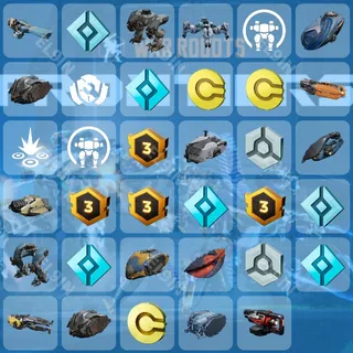 🌐 War Robots: Frontiers Twitch Drops 👑 Scorching Heat [Total 35 Items]