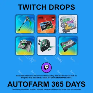 ✪🧨【Fortnite】Twitch Drops ✪ Automatic farming 365 days