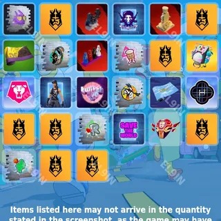 👑 Fortnite Twitch Drops 🌌 King's League [Total 27 Items]