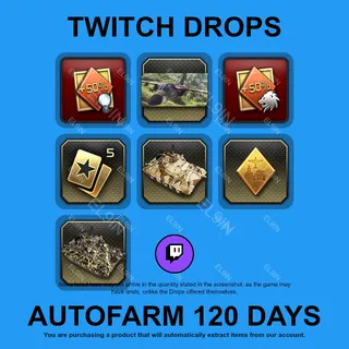✪💜【War Thunder】Twitch Drops ✪ Automatic farming 120 days