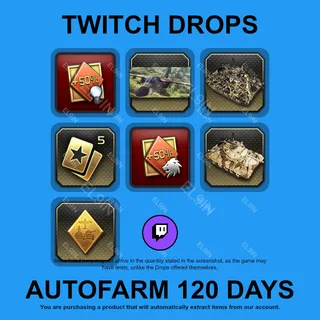 ✪💜【War Thunder】Twitch Drops ✪ Automatic farming 120 days