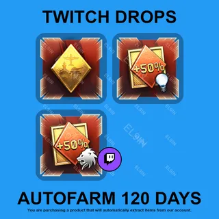 ✪💜【War Thunder】Twitch Drops ✪ Automatic farming 120 days