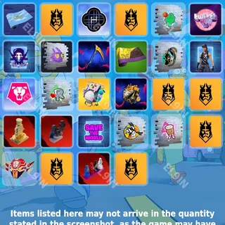 🧨 Fortnite Twitch Drops 💜 King's League [Total 28 Items]