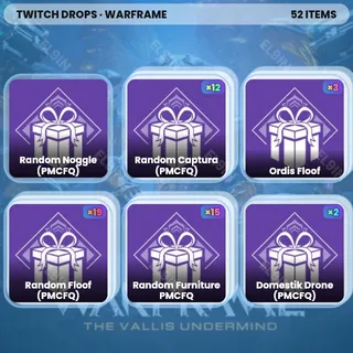 🌐 Warframe Twitch Drops 💎 PMCFQ - YourLuckyClover [Total 52 Items]