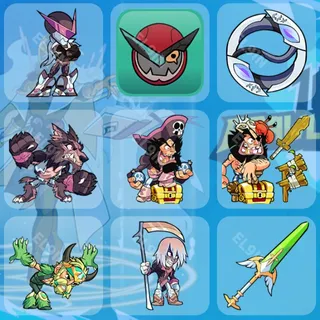 👑 Brawlhalla Twitch Drops 💜 Brawlhalla - Heatwave 2 [Total 9 Items]