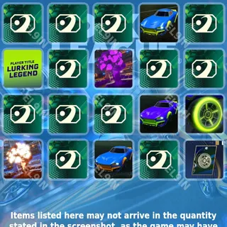 ⚡️ Rocket League Twitch Drops 🧙‍♂️ RLCS Open 2 YXAY [Total 20 Items]