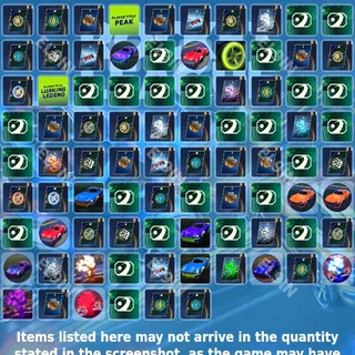 👑 Rocket League Twitch Drops 👑 Rocket League Drop Rush  [Total 86 Items]