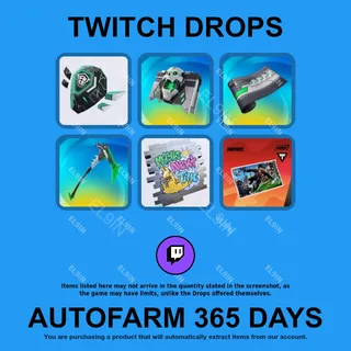 ✪🌐【Fortnite】Twitch Drops ✪ Automatic farming 365 days