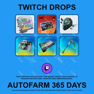 ✪💜【Fortnite】Twitch Drops ✪ Automatic farming 365 days