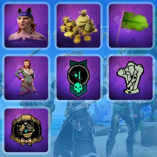 💜 Sea of Thieves Twitch Drops 🧨 Season 20 Drops 2 [Total 7 Items]
