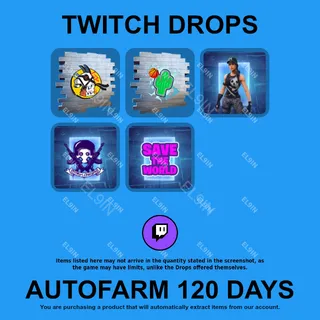 ✪🌐【Fortnite】Twitch Drops ✪ Automatic farming 120 days