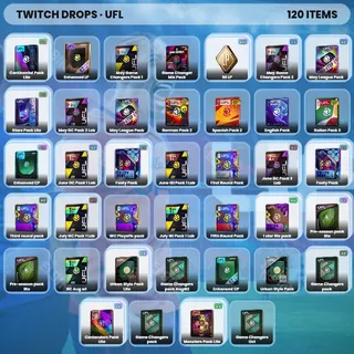 👑 UFL Twitch Drops ⚡️ Oct #4 [Total 120 Items]