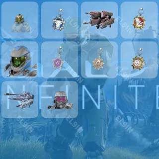 🧙‍♂️ Halo Infinite Twitch Drops 🌌 UneeQ Customs Night-SEP7 [Total 10 Items]