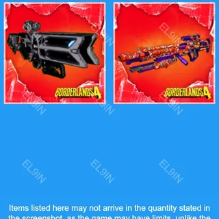 👑 Borderlands 4 💜 Twitch Drops 💜 Midnight Defiance Gun [Total 2 Items]
