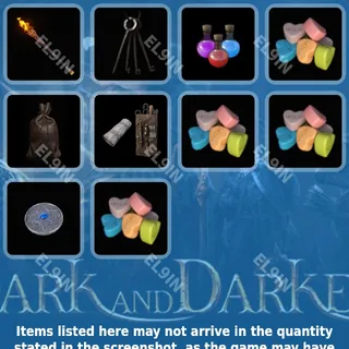 👑 Dark and Darker 🌌 Twitch Drops ❤️ EA Season 8 Drops 1 [Total 10 Items]