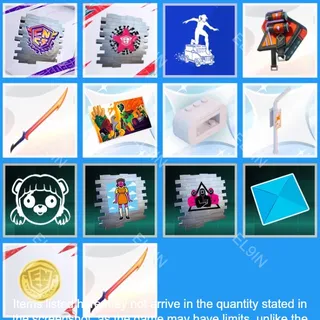 👑 Fortnite 👑 Twitch Drops ❤️ FNCS Major 3 Groups [Total 14 Items]