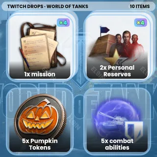 🌌 World of Tanks Twitch Drops ❤️ WoT A Thrill Store #7 [Total 10 Items]