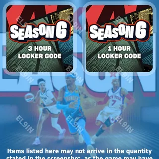 ⚡️ NBA 2K26 Twitch Drops 💜 Season 6 Locker Code [Total 2 Items]