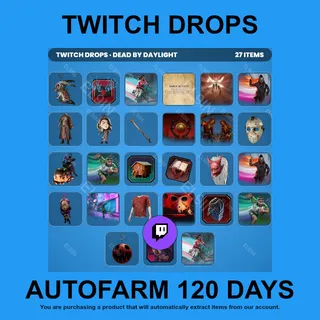 ✪💜【Dead by Daylight】Twitch Drops ✪ Automatic farming 120 days