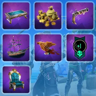 🌐 Sea of Thieves Twitch Drops ❤️ Season 20 CW Bonus Drops [Total 7 Items]