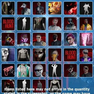 ❤️ Vampire: The Masquerade - Bloodhunt Twitch Drops 🧨 Bloodhunt Ends Drops [Total 34 Items]