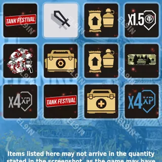 🧨 World of Tanks Console Twitch Drops 🧨 Tankfest Weekend 2026 [Total 12 Items]