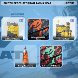 🧙‍♂️ World of Tanks: HEAT Twitch Drops 👑 HEAT Season 2 - Week 9 [Total 8 Items]